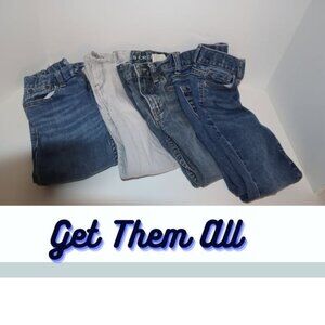 Boys Jeans Bundle 4 Pairs – Size 5T & 6T Old Navy, Children’s Place